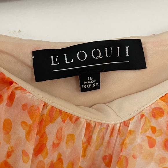 ELOQUII CHIFFON RUFFLE DRESS- NWOT - Picture 4 of 6